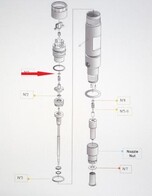 AZ0019-14CR НАБОР РЕГ. ШАЙБ  2,3 x 4,2 x 1,2...1,7 mm